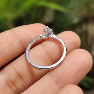 Cushion Hidden Halo Lab Grown Diamond Engagement Ring