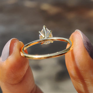 Cushion Hidden Halo Lab Grown Diamond Engagement Ring