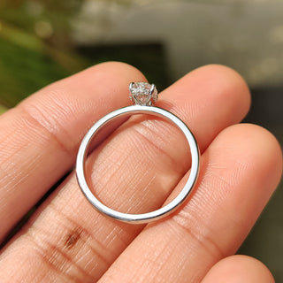 Cushion Hidden Halo Lab Grown Diamond Engagement Ring