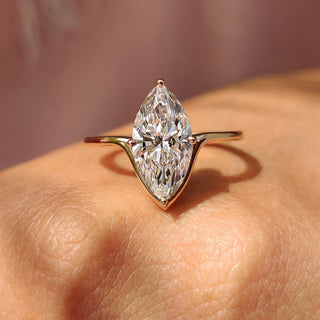 Cushion Hidden Halo Lab Grown Diamond Engagement Ring