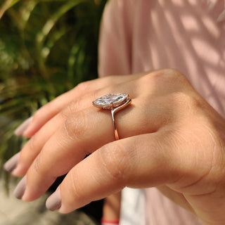 Cushion Hidden Halo Lab Grown Diamond Engagement Ring