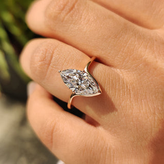 Cushion Hidden Halo Lab Grown Diamond Engagement Ring