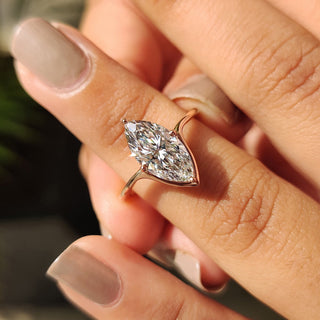 Cushion Hidden Halo Lab Grown Diamond Engagement Ring