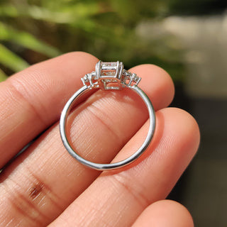 Cushion Hidden Halo Lab Grown Diamond Engagement Ring