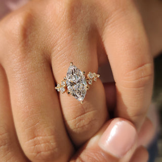 Cushion Hidden Halo Lab Grown Diamond Engagement Ring