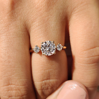 Cushion Hidden Halo Lab Grown Diamond Engagement Ring