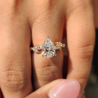 Cushion Hidden Halo Lab Grown Diamond Engagement Ring