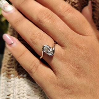 Cushion Hidden Halo Lab Grown Diamond Engagement Ring