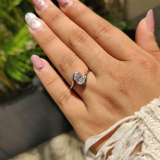 Cushion Hidden Halo Lab Grown Diamond Engagement Ring
