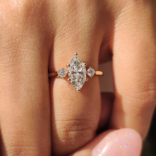 Cushion Hidden Halo Lab Grown Diamond Engagement Ring