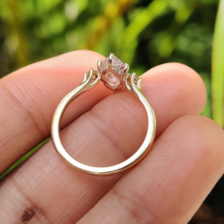 Cushion Hidden Halo Lab Grown Diamond Engagement Ring