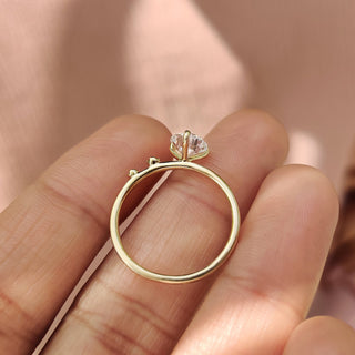 Cushion Hidden Halo Lab Grown Diamond Engagement Ring