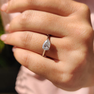 Cushion Hidden Halo Lab Grown Diamond Engagement Ring