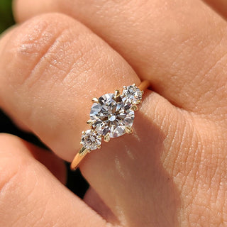Cushion Hidden Halo Lab Grown Diamond Engagement Ring