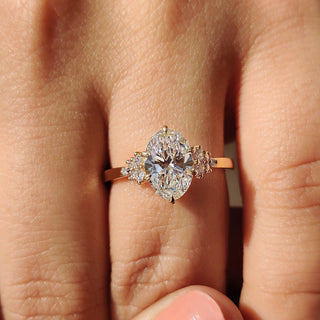 Cushion Hidden Halo Lab Grown Diamond Engagement Ring