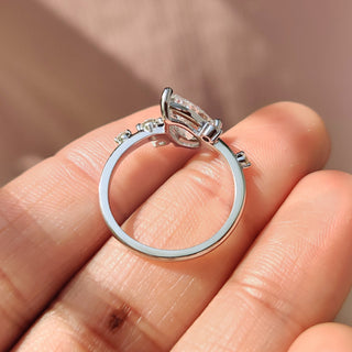 Cushion Hidden Halo Lab Grown Diamond Engagement Ring