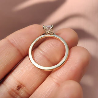 Cushion Hidden Halo Lab Grown Diamond Engagement Ring