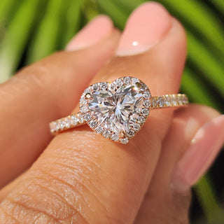 Cushion Hidden Halo Lab Grown Diamond Engagement Ring