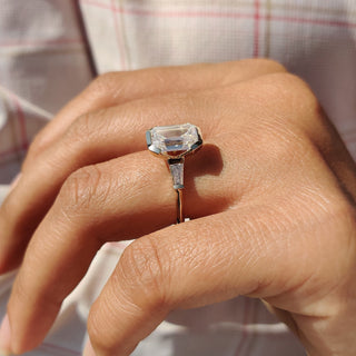 Cushion Hidden Halo Lab Grown Diamond Engagement Ring