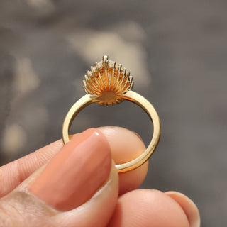 Cushion Hidden Halo Lab Grown Diamond Engagement Ring