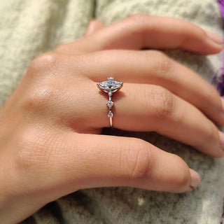 Cushion Hidden Halo Lab Grown Diamond Engagement Ring