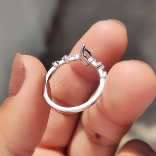Cushion Hidden Halo Lab Grown Diamond Engagement Ring