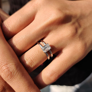 Cushion Hidden Halo Lab Grown Diamond Engagement Ring
