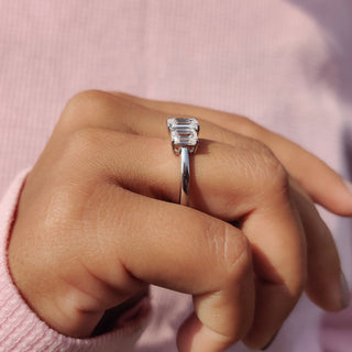 Cushion Hidden Halo Lab Grown Diamond Engagement Ring
