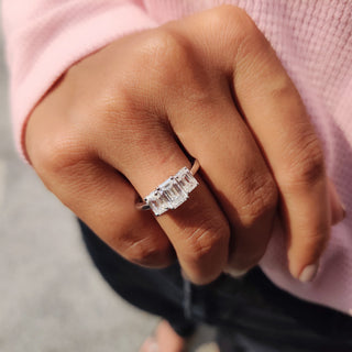 Cushion Hidden Halo Lab Grown Diamond Engagement Ring