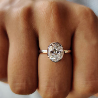 Cushion Hidden Halo Lab Grown Diamond Engagement Ring