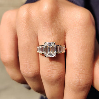 Cushion Hidden Halo Lab Grown Diamond Engagement Ring