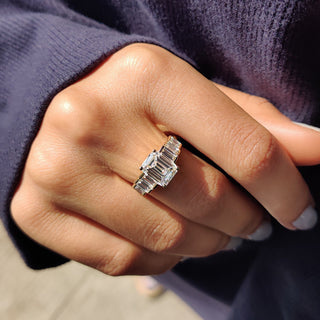 Cushion Hidden Halo Lab Grown Diamond Engagement Ring