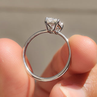 Cushion Hidden Halo Lab Grown Diamond Engagement Ring