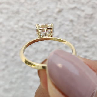 Cushion Hidden Halo Lab Grown Diamond Engagement Ring