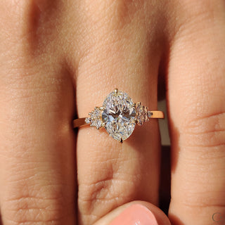 Cushion Hidden Halo Lab Grown Diamond Engagement Ring