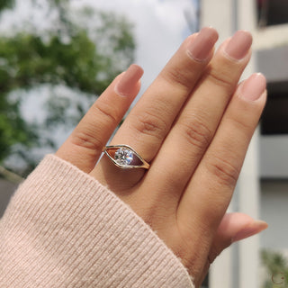 Cushion Hidden Halo Lab Grown Diamond Engagement Ring