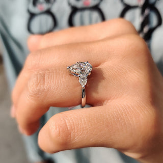 Cushion Hidden Halo Lab Grown Diamond Engagement Ring