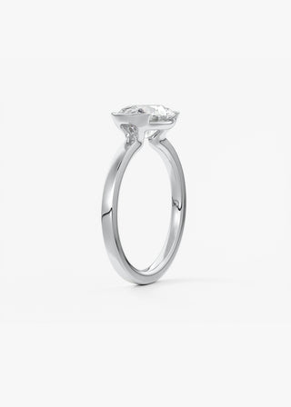 Oval Solitaire With Raised Basket Gallery Lab Grown Diamond Engagement Ring