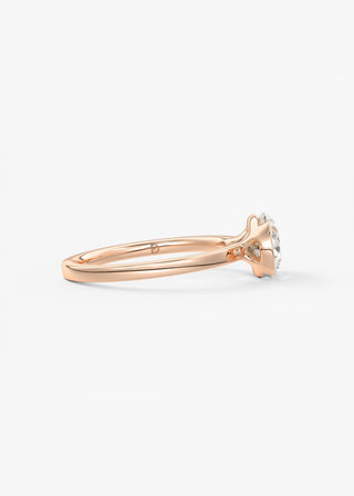 Oval Solitaire With Raised Basket Gallery Lab Grown Diamond Engagement Ring