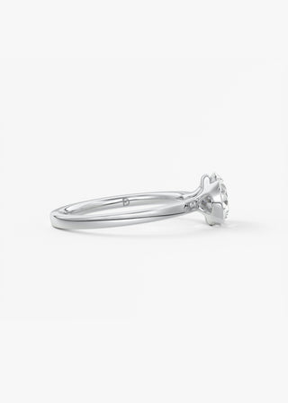 Oval Solitaire With Raised Basket Gallery Lab Grown Diamond Engagement Ring