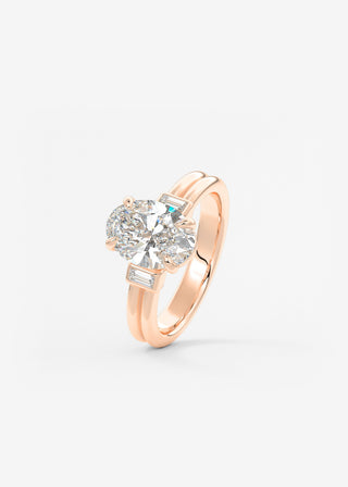 Oval Solitaire With Raised Basket Gallery Lab Grown Diamond Engagement Ring