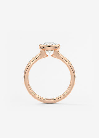 Oval Solitaire With Raised Basket Gallery Lab Grown Diamond Engagement Ring
