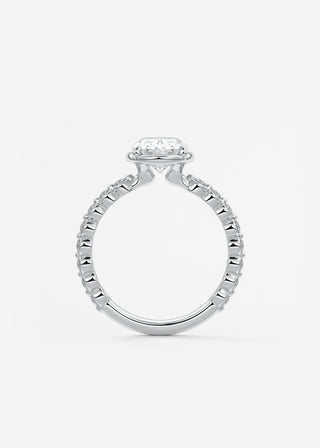 Oval Solitaire With Raised Basket Gallery Lab Grown Diamond Engagement Ring