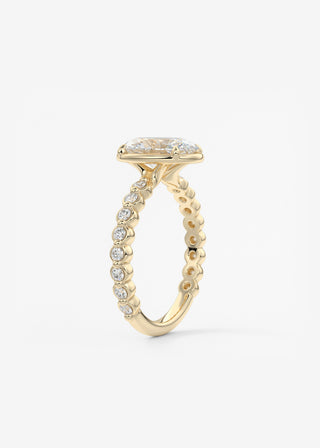 Oval Solitaire With Raised Basket Gallery Lab Grown Diamond Engagement Ring