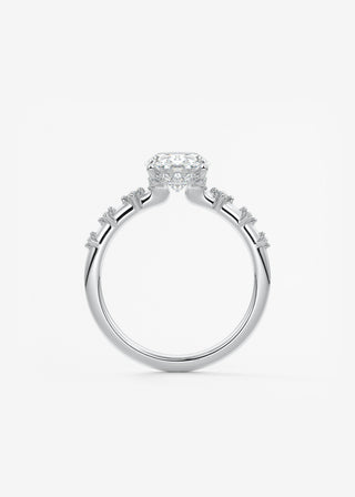 Oval Solitaire With Raised Basket Gallery Lab Grown Diamond Engagement Ring