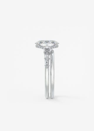 Oval Solitaire With Raised Basket Gallery Lab Grown Diamond Engagement Ring