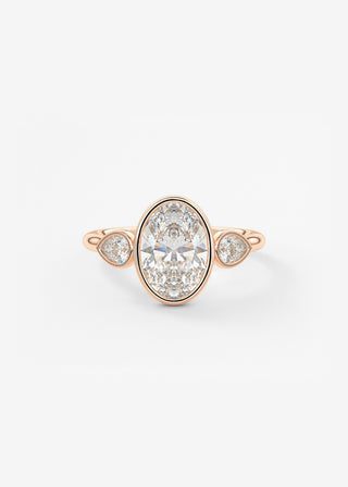 Oval Solitaire With Raised Basket Gallery Lab Grown Diamond Engagement Ring
