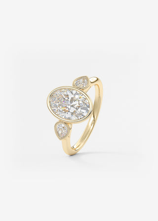 Oval Solitaire With Raised Basket Gallery Lab Grown Diamond Engagement Ring