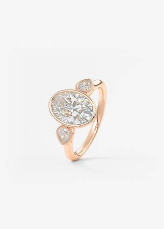 Oval Solitaire With Raised Basket Gallery Lab Grown Diamond Engagement Ring