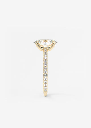 Oval Solitaire With Raised Basket Gallery Lab Grown Diamond Engagement Ring